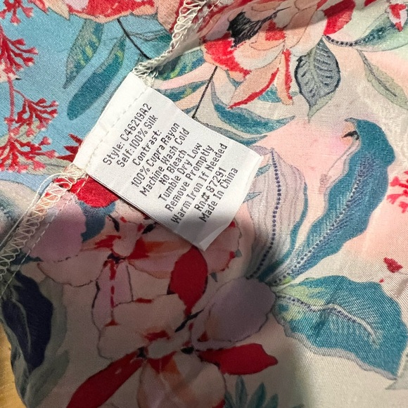 Johnny Was Silk Jade Kimono - Sz. L - NWT - Picture 7 of 8